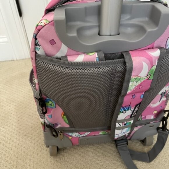 Tilami Rolling Unicorn Backpack 16 Inch School College Travel Carry-on Backpack - Picture 7 of 9